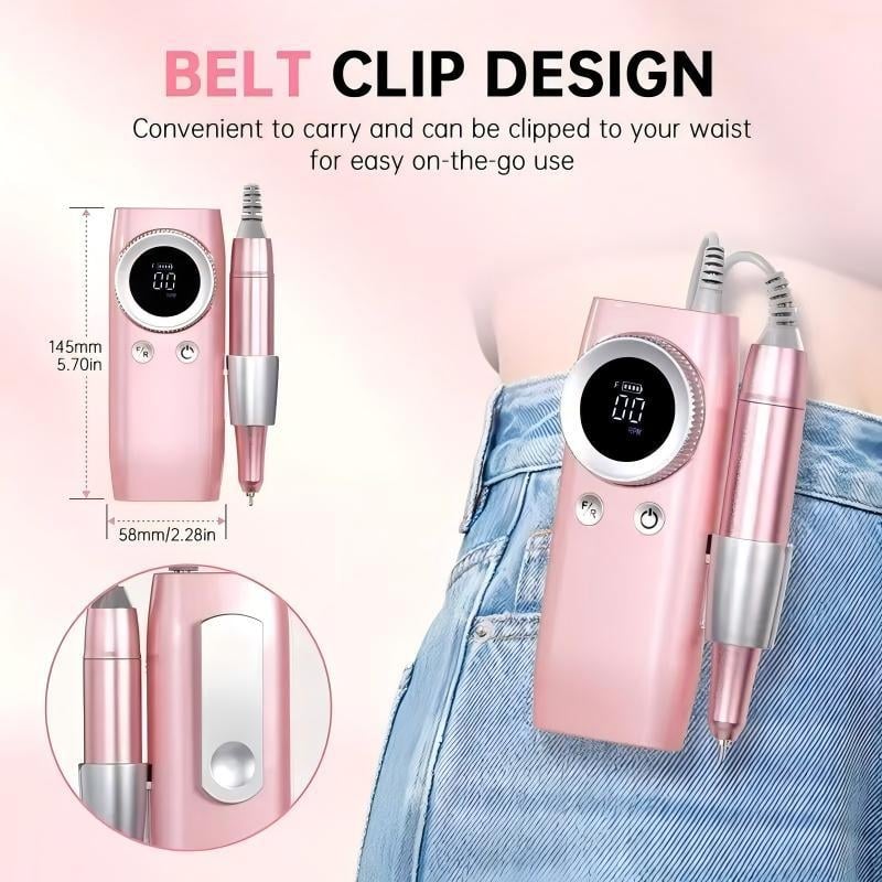 Körömcsiszoló – hordozható elektromos köröm eltávolító készülék, modell 205, OEM, határokon átívelő kizárólagos ellátás, Importált: Nem