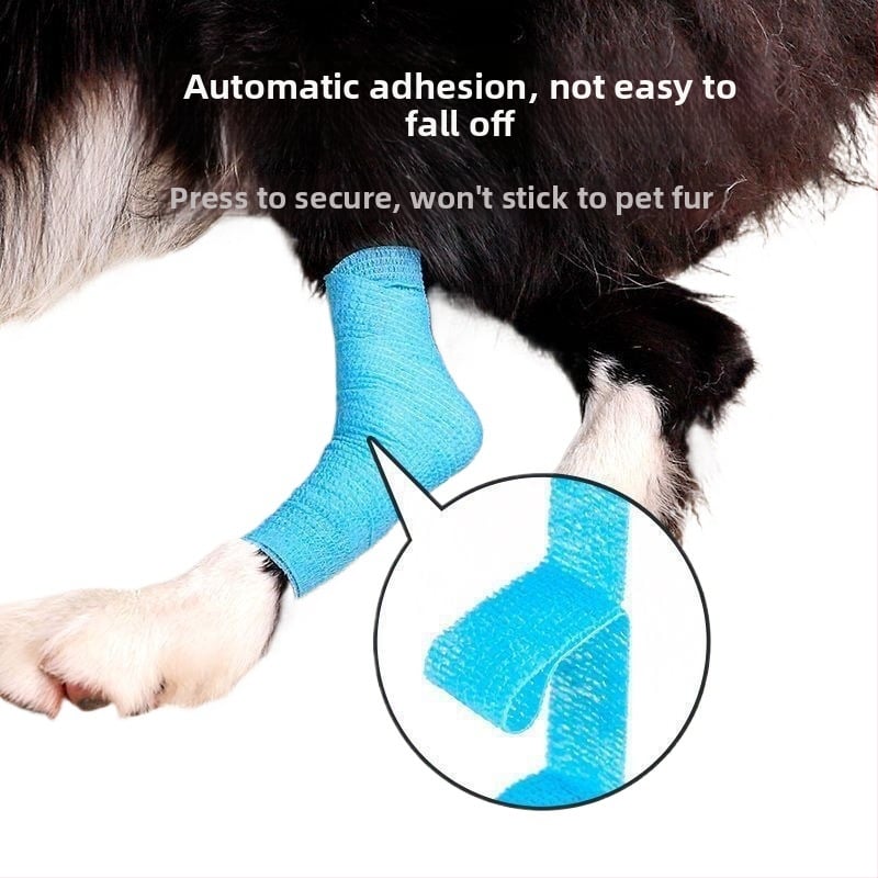 Kutyák számára készült sétáló cipő öntapadós szövettel, elasztikus pánttal, gumis anyaggal, kopásálló, hővédő funkció