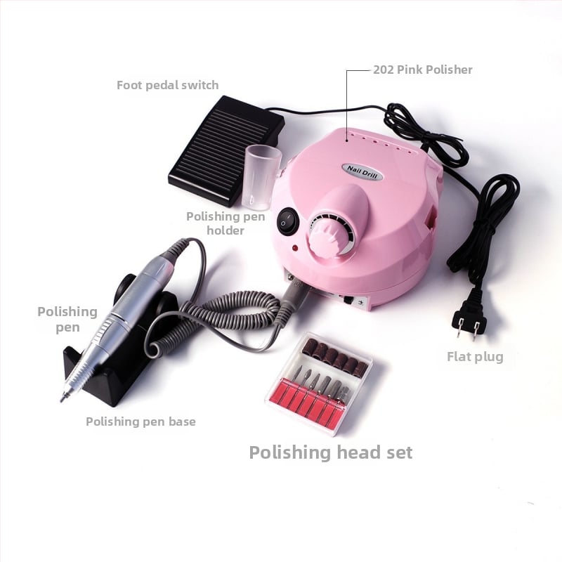 Lábpedálos elektromos körömdörzsölő/fúró a manikűrhöz – polírozás és hámlás, modell 202, Zhejiang eredet, márka Other, licencelt magánmárka: Igen
