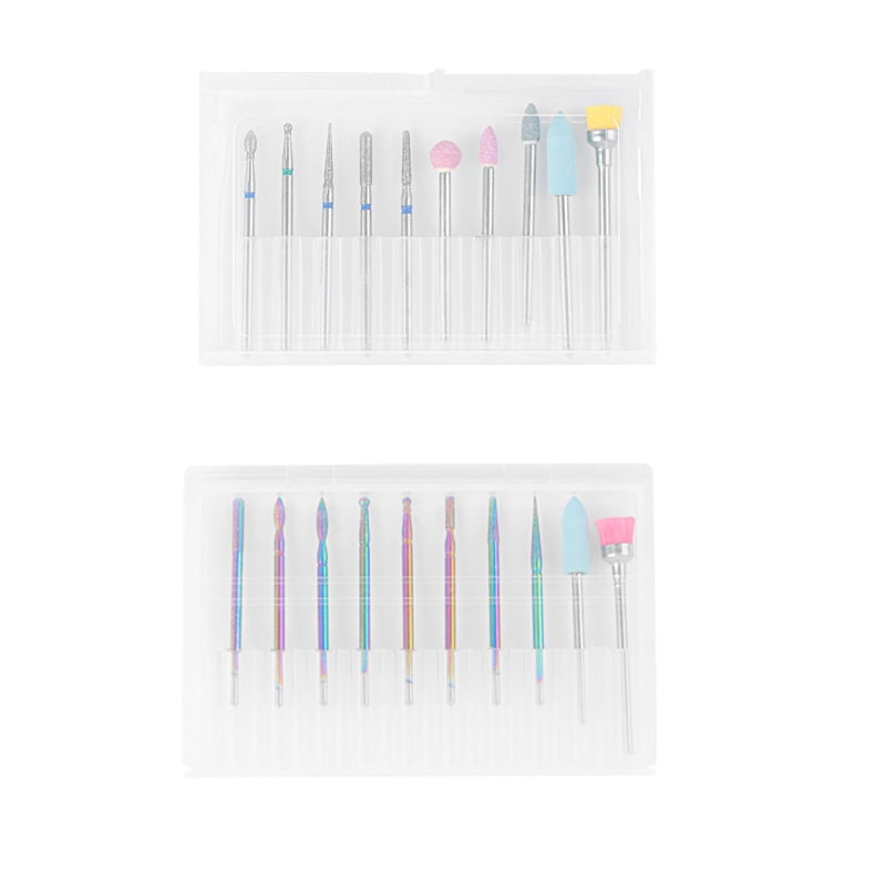 Myano wolfram acél köröm polírozó fej készlet – körömápolási eszközök készlet