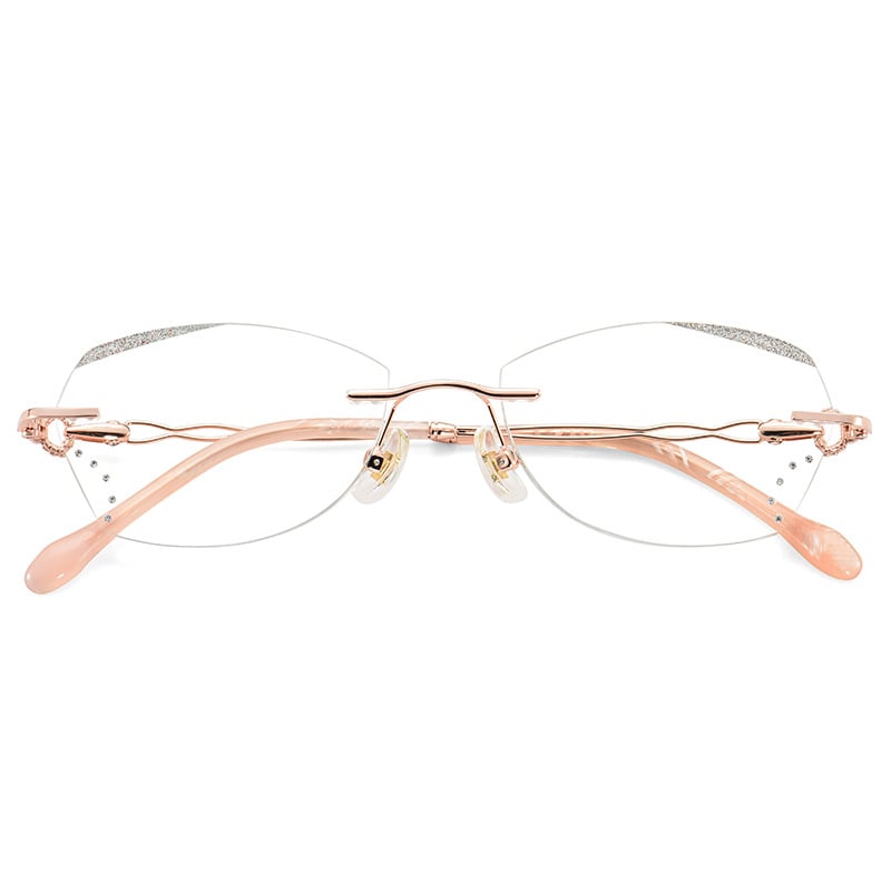 Keret nélküli olvasószemüveg nőknek, gyanta lencsék, kékfény elleni védelem, kerek stílus, 2024 ősz