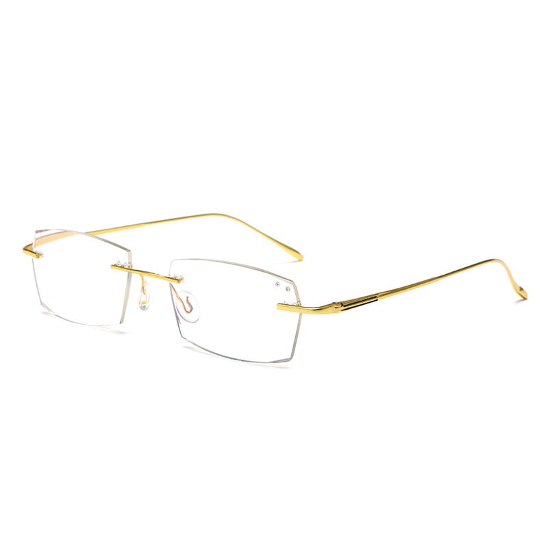 Ao Xue Olvasó szemüveg – keret nélküli, gyémánt díszítéssel, műgyantából készült lencsék