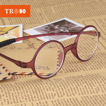 Olvasószemüveg (TR90, teljes keret, retro kerek, uniszex, modell TR281)