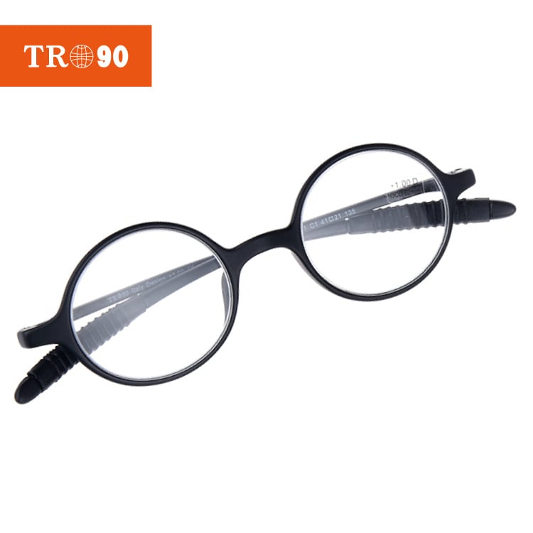  Olvasószemüveg (TR90, teljes keret, retro kerek, uniszex, modell TR281)