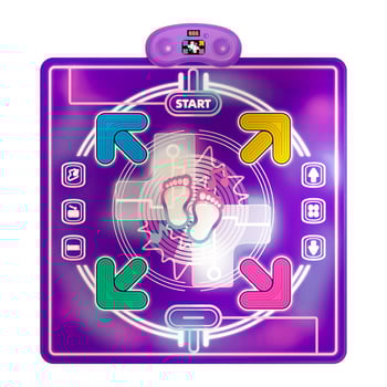 Gyermekek zenés táncmatraca — összecsukható, interaktív játék, műanyagból, 7–14 éveseknek