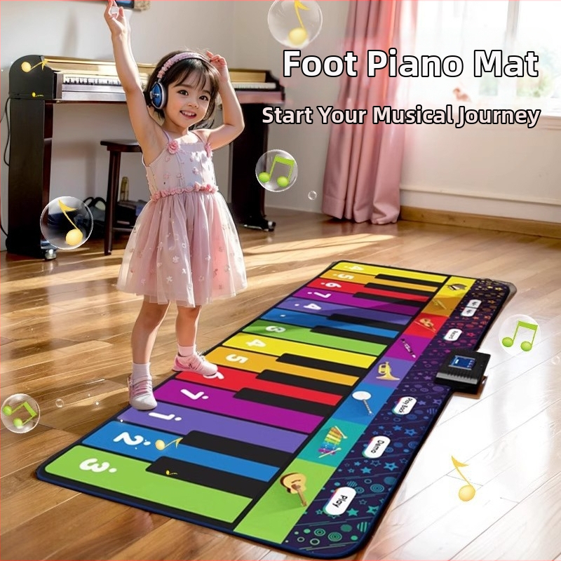 Značka Art, multifunkčná pianová podložka pre deti, protišmytový povrch, integrovaná podložka pre plazenie, hrúbka 0,5 cm