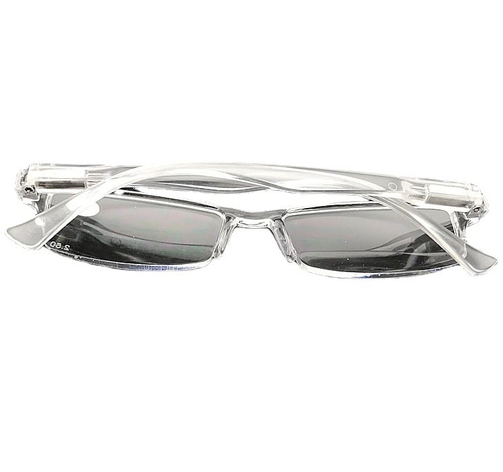 Olvasó szemüveg Modell 908-1, rugós zsanérral, keret nélküli, polikarbonát lencsékkel, felnőtteknek presbyopiára