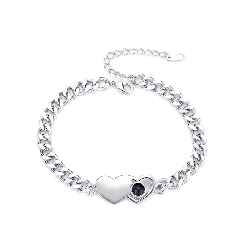 Réz karkötő, elektroplattált bevonattal, uniszex, eredeti dizájn, szív alakú