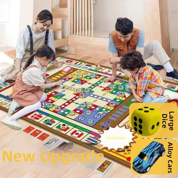 Veliko dvostrano leteće šah Monopoly, tri u jednom za djecu, edukativna igra za roditelje i djecu, tepih za igru i penjanje