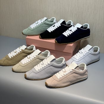 Női velúr sportcipő, kerek orr, alacsony boka, platformos talp, gumírozott talp