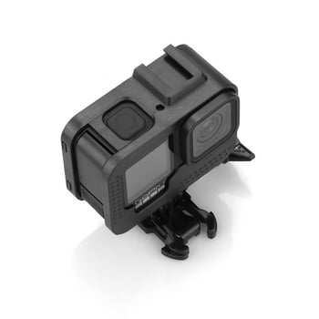 GoPro védő keret forró cipő tartóval és ütésálló védelemmel; kompatibilis GoPro 9–13; anyag: poliészter rost; logónyomtatás elérhető