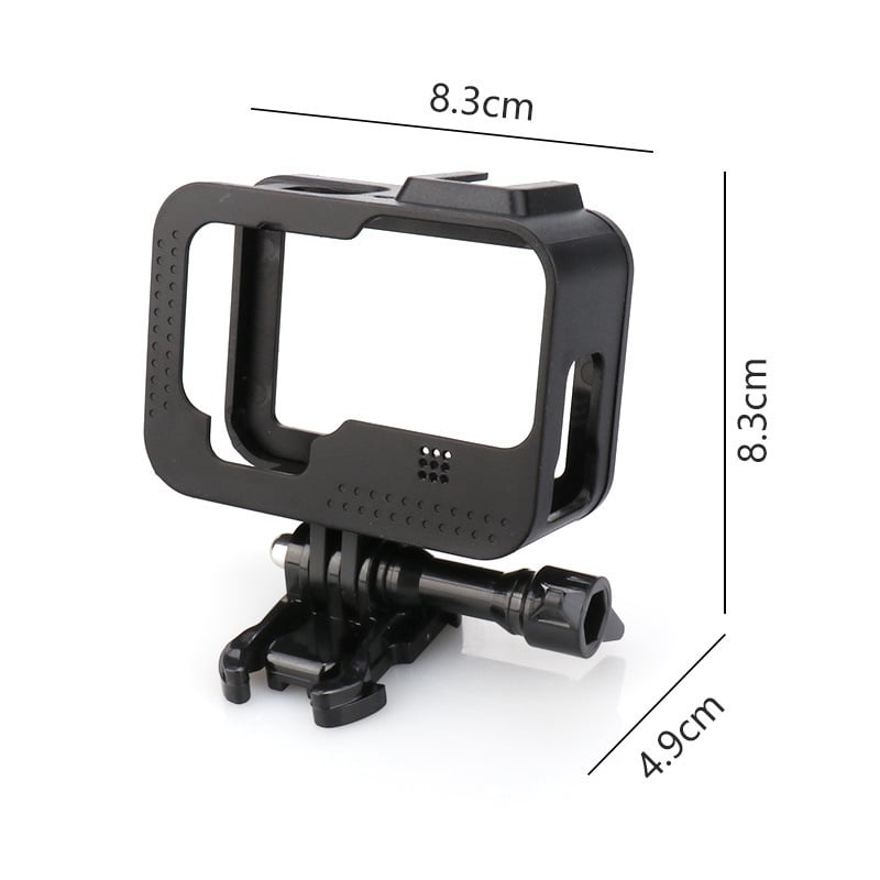 GoPro védő keret forró cipő tartóval és ütésálló védelemmel; kompatibilis GoPro 9–13; anyag: poliészter rost; logónyomtatás elérhető