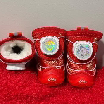 Kutyacipő Velcro-ral — Csúszásmentes, Meleg, Kopásálló, Vastag talp