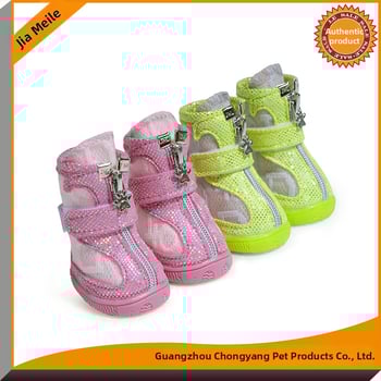 Jiamile kutya cipő – mikroszálas bőr és háló, csúszásmentes, kopásálló, lélegző, 4 darabos készlet