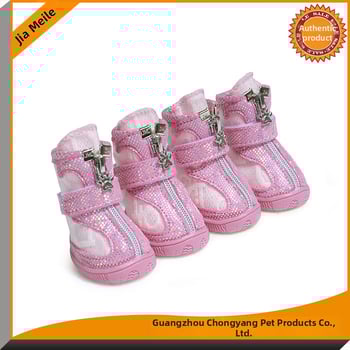 Jiamile kutya cipő – mikroszálas bőr és háló, csúszásmentes, kopásálló, lélegző, 4 darabos készlet