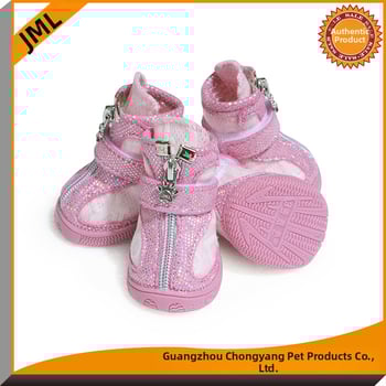 Jiamile kutya cipő – mikroszálas bőr és háló, csúszásmentes, kopásálló, lélegző, 4 darabos készlet