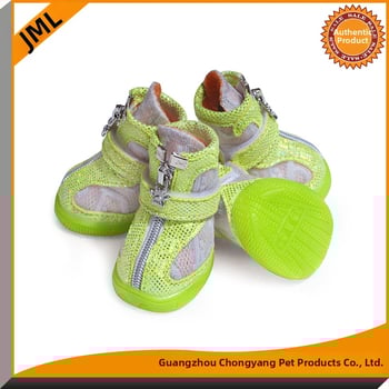 Jiamile kutya cipő – mikroszálas bőr és háló, csúszásmentes, kopásálló, lélegző, 4 darabos készlet