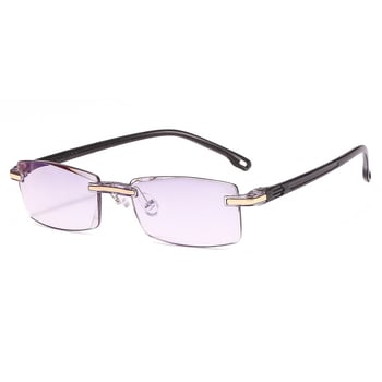 Presbyopia szemüveg keret nélküli, négyzet alakú keret, PC lencsék, PC keret, 2024 nyár