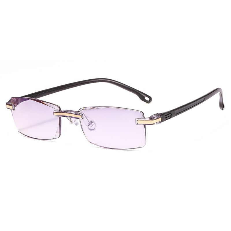 Presbyopia szemüveg keret nélküli, négyzet alakú keret, PC lencsék, PC keret, 2024 nyár