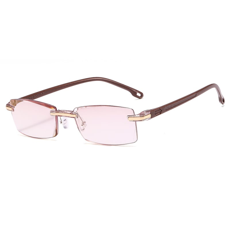 Presbyopia szemüveg keret nélküli, négyzet alakú keret, PC lencsék, PC keret, 2024 nyár