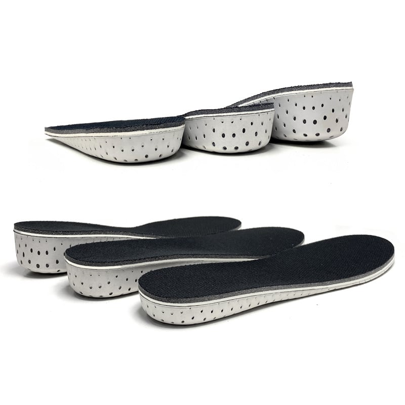 Magasságot növelő EVA talpbetét – Modell 602, teljes talpbetét, uniszex, 2.3–4.3 cm emelés, minden cipőhöz, egész évben.