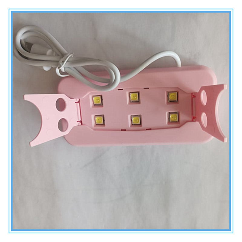 FL CA075 Mini Egér LED Manikűr Lámpa – Hordozható, Gyors Száradás, Több Ujjhoz