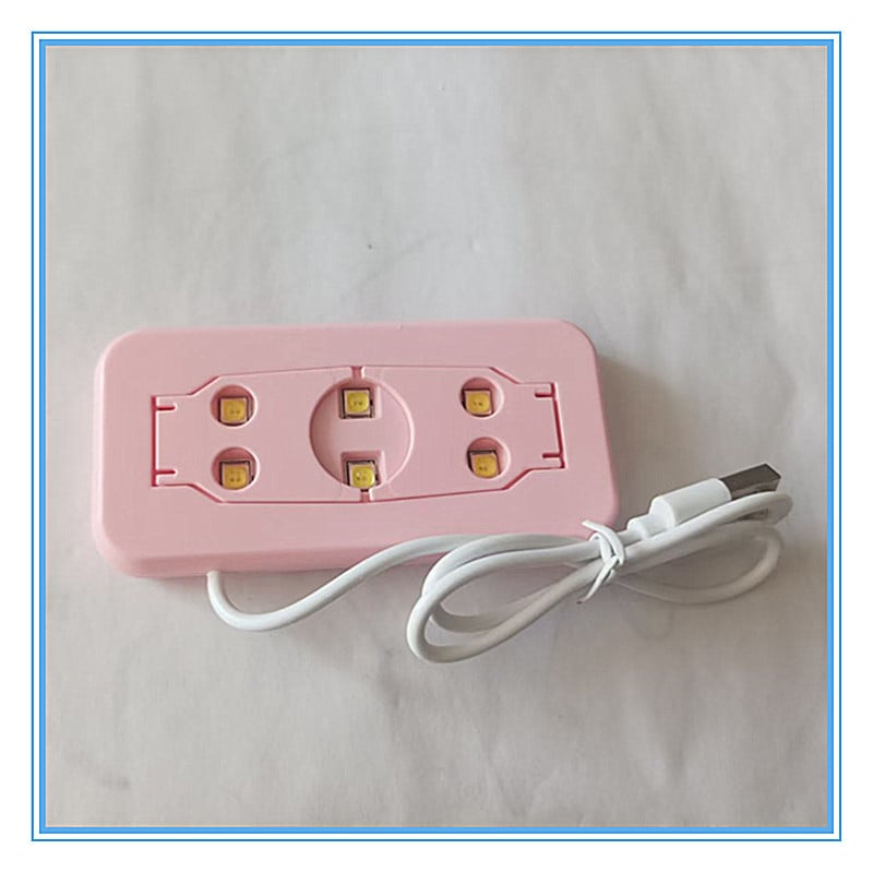 FL CA075 Mini Egér LED Manikűr Lámpa – Hordozható, Gyors Száradás, Több Ujjhoz