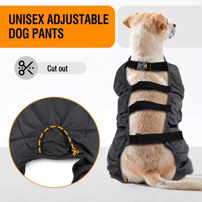 Kutyát teljes testű overál fleece béléssel, vízálló, porálló, csúszásmentes, meleg, tartós (TPE)