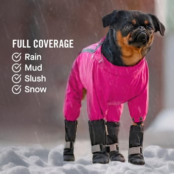 Kutyacipő – téli fleece bélés, gumitalp, elasztikus állítható pánt, csúszásmentes, kopásálló, LovitWear