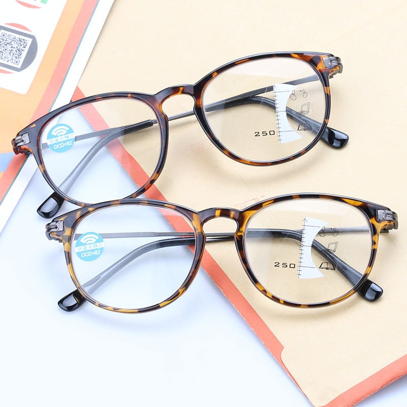 BWOODS pp2587 olvasószemüveg kékfény elleni védelemmel, lencsék gyantából, TR90 keret, kerek forma