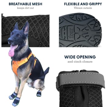 LovitWear kutyacipők, gumi anyag, vízálló, csúszásmentes, kopásálló