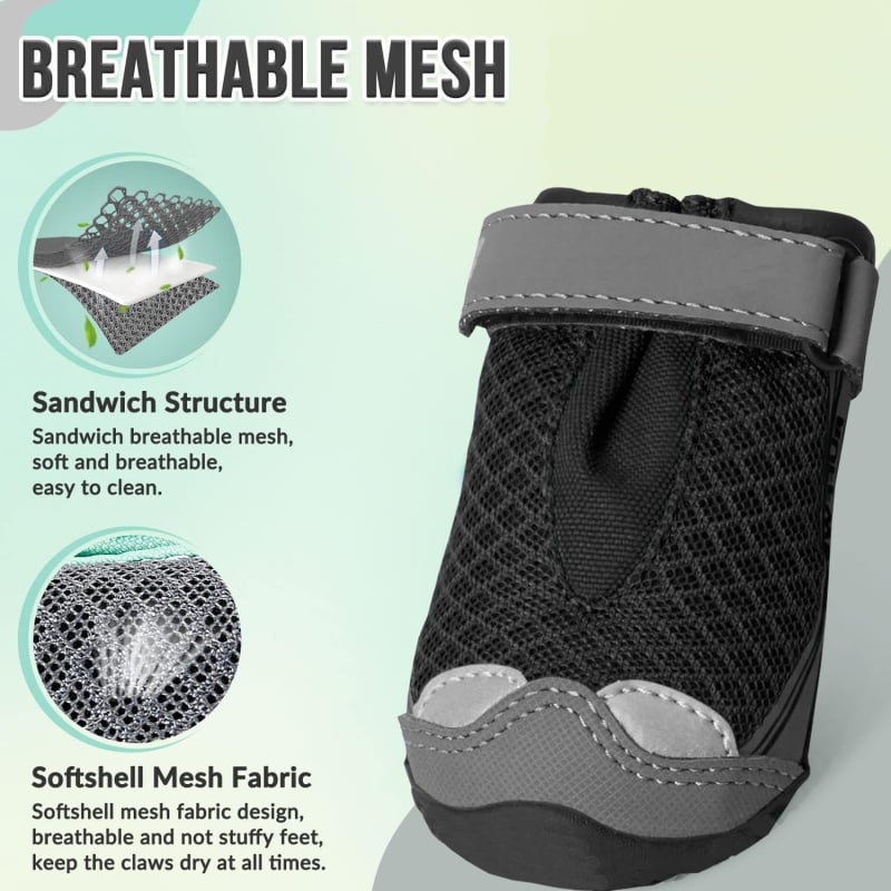 LovitWear kutyacipők, gumi anyag, vízálló, csúszásmentes, kopásálló