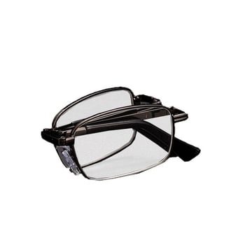 Kristálylencsés olvasó szemüveg, fém kerettel, teljes keret, négyszögletes forma, +1.00–+4.00 dioptria, kékfény elleni védelem