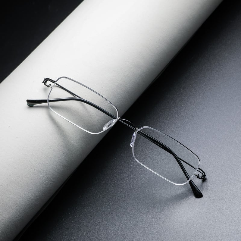 Olvasó szemüveg, ultra könnyű, csavarmentes kialakítás, PC lencsék, teljes keret TR fémkeret