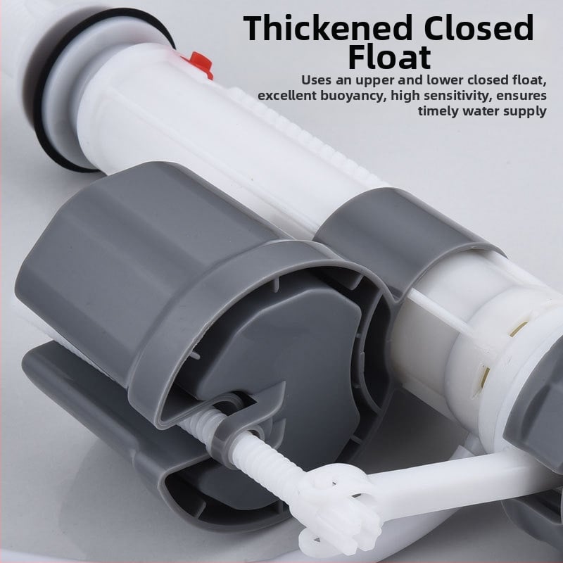 WC tartály beömlő szelep készlet, műanyag, könnyű telepítés, egy darabból álló formázás, univerzális kompatibilitás