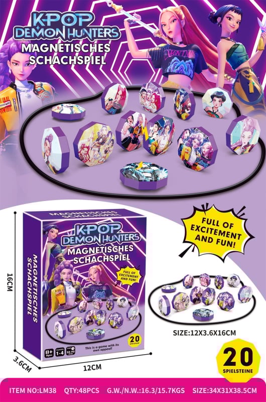 Mágneses küzdő sakk két személyre – Buddy Star családi interaktív oktató játék, fejleszti a gondolkodást és a koordinációt, műanyagból