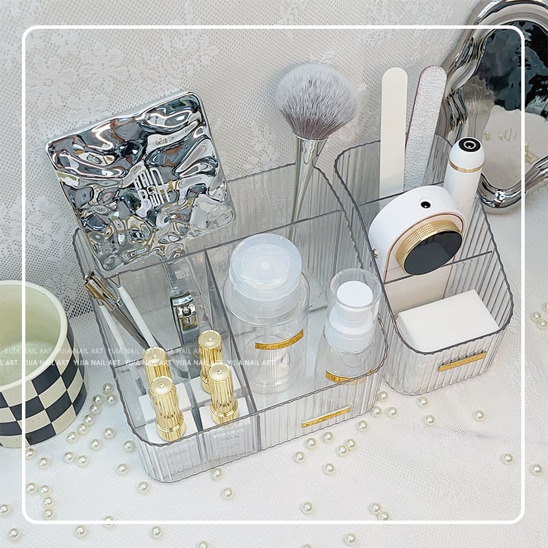 Manikűr tároló doboz, többszintes szervező manikűr eszközök és szempilla kiegészítők számára, lorossi
