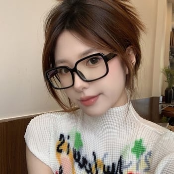 AC-lencsés olvasószemüveg, teljes keret, PC keret, négyzet alakú dizájn (2024 tél kiadás)