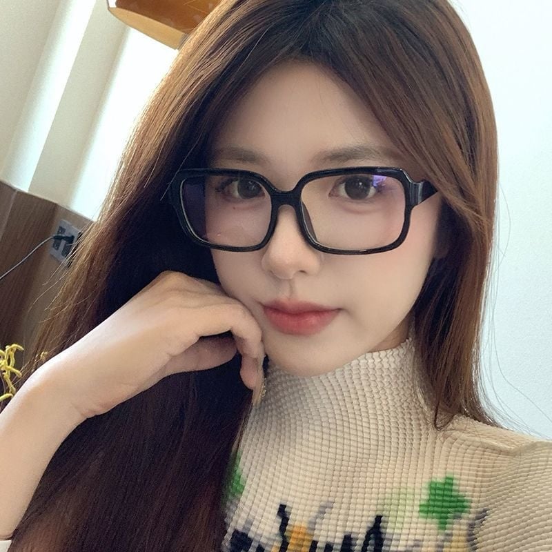 AC-lencsés olvasószemüveg, teljes keret, PC keret, négyzet alakú dizájn (2024 tél kiadás)