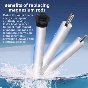 Általános elektromos vízmelegítő magnézium rúd, vízkőmentesítéshez, lefolyó anód, fűtő kiegészítők, valódi magas tisztaság