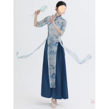 NORNS GIRL tánc felső a klasszikus kínai tánchoz — modál anyag, nő, őszi 2025, belly dance