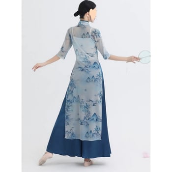 NORNS GIRL tánc felső a klasszikus kínai tánchoz — modál anyag, nő, őszi 2025, belly dance