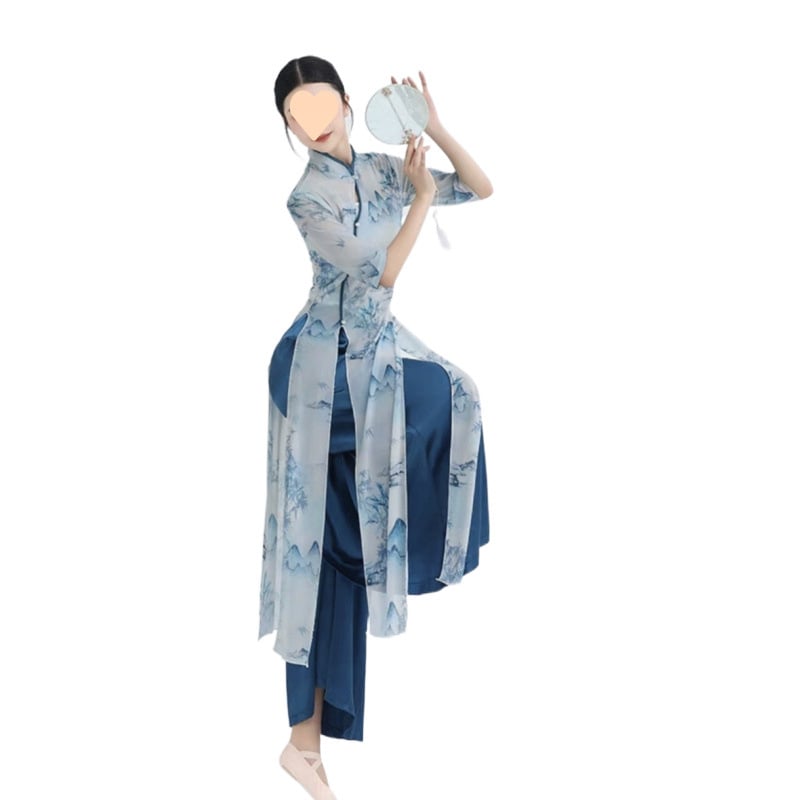 NORNS GIRL tánc felső a klasszikus kínai tánchoz — modál anyag, nő, őszi 2025, belly dance