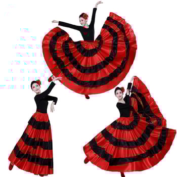 Színpadi előadásra szánt tánc szoknya Belly Dance-hez kínai stílusban, friss és édes dizájn, poliészter anyag több mint 95%, 2025 ősz