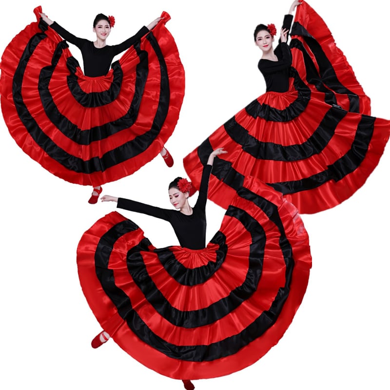 Színpadi előadásra szánt tánc szoknya Belly Dance-hez kínai stílusban, friss és édes dizájn, poliészter anyag több mint 95%, 2025 ősz