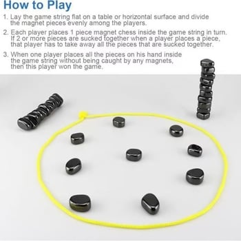 Mágneses asztali sakkjáték családi interakcióhoz (Anyag: műanyag; Korosztály: 15–60 év; Típus: asztali sakkjáték; Fejleszti intelligenciát és kéz- és szem koordinációt)