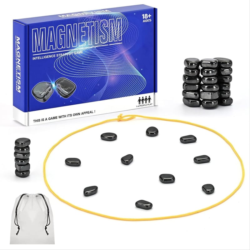 Mágneses asztali sakkjáték családi interakcióhoz (Anyag: műanyag; Korosztály: 15–60 év; Típus: asztali sakkjáték; Fejleszti intelligenciát és kéz- és szem koordinációt)