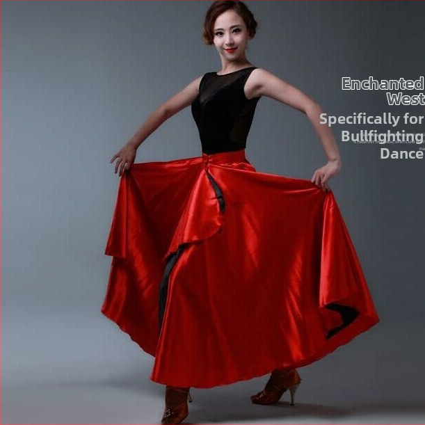 Latino tanečný kostým na predstavenie, polyesterová tkanina, viac ako 95% polyester, čínsky štýl, umelecký retro dizajn, farbenie