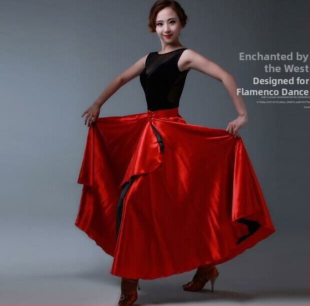 Latino tanečný kostým na predstavenie, polyesterová tkanina, viac ako 95% polyester, čínsky štýl, umelecký retro dizajn, farbenie