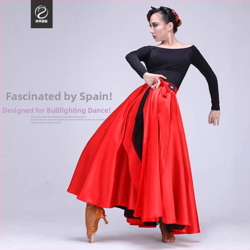 Latino tanečný kostým na predstavenie, polyesterová tkanina, viac ako 95% polyester, čínsky štýl, umelecký retro dizajn, farbenie